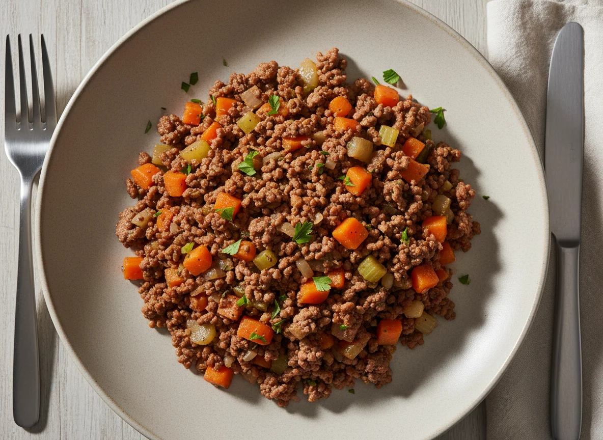 Minced Beef with Vegetables photo