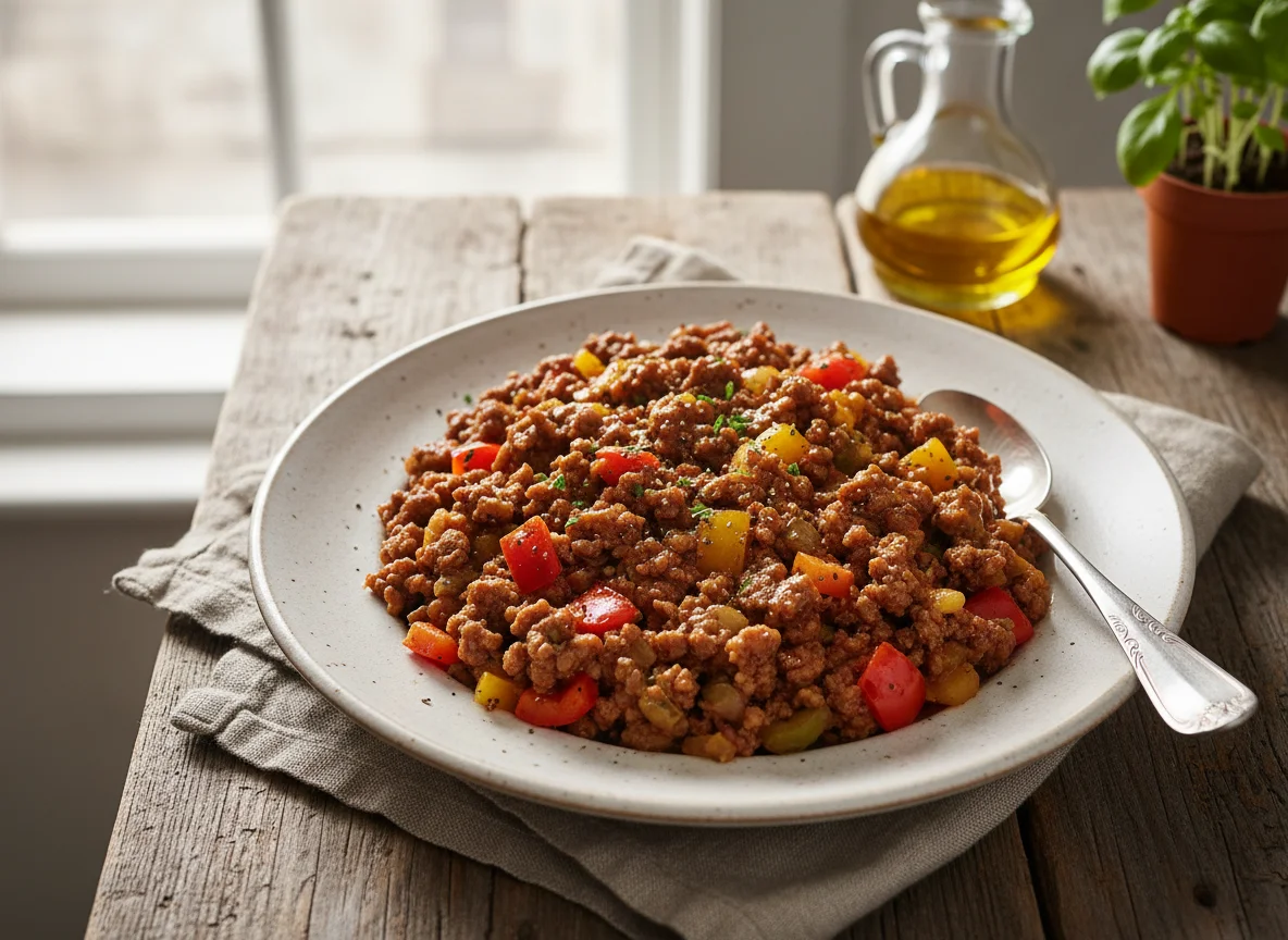 Minced Meat and Vegetable Ragu photo