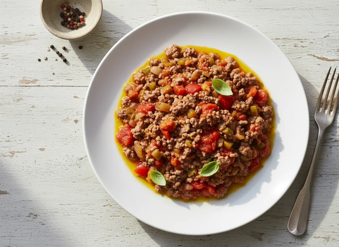Minced Meat and Vegetable Sauce photo