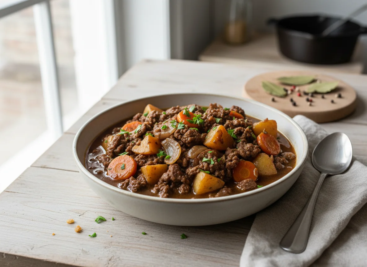 Minced Meat and Vegetable Stew photo