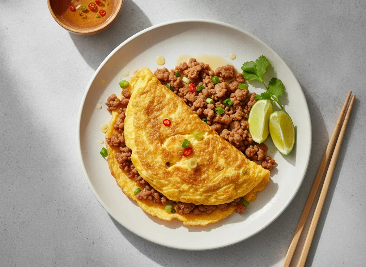 Minced Pork Omelette photo