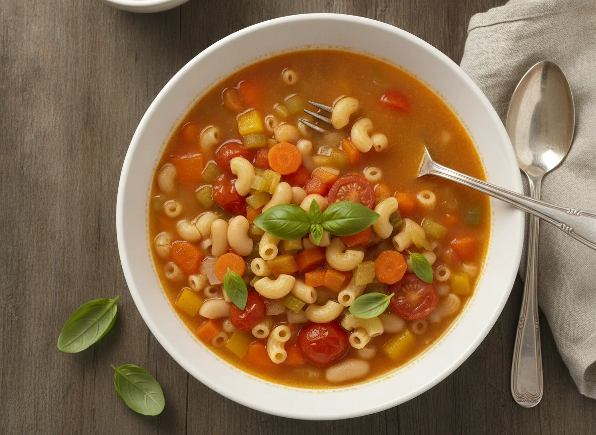 Minestrone Soup with Macaroni photo