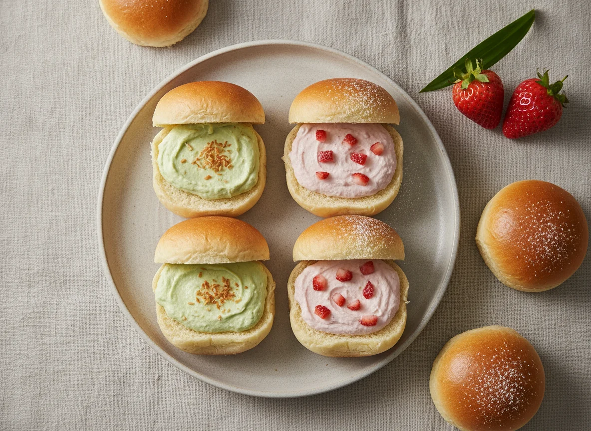 Mini Buns with Cream Filling photo