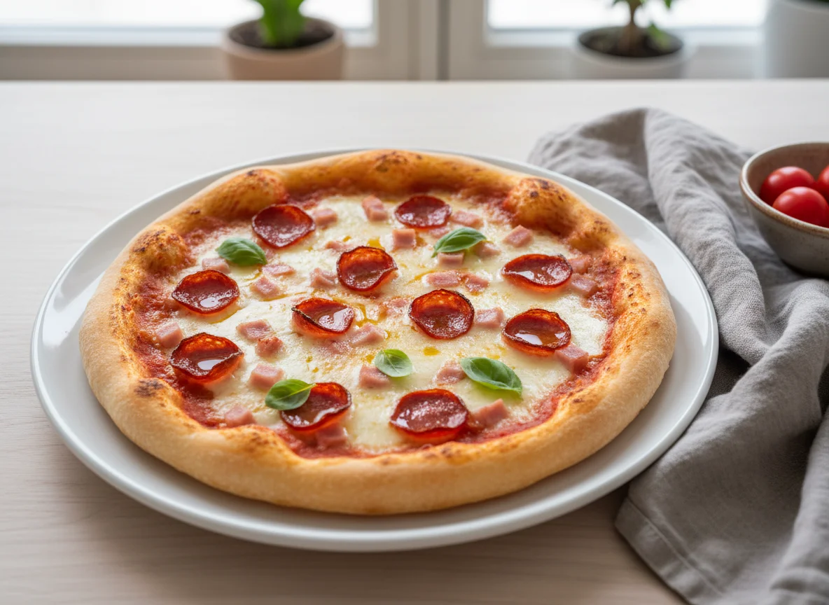 Mini Pepperoni and Ham Pizza photo