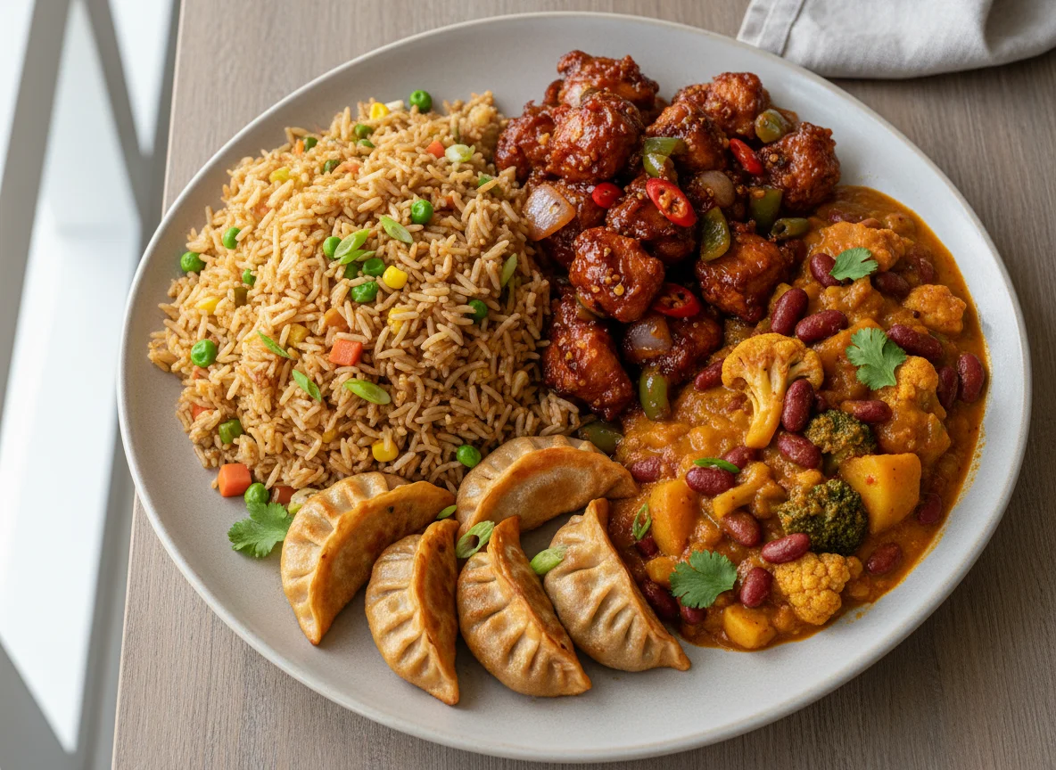 Mixed Asian Meal photo