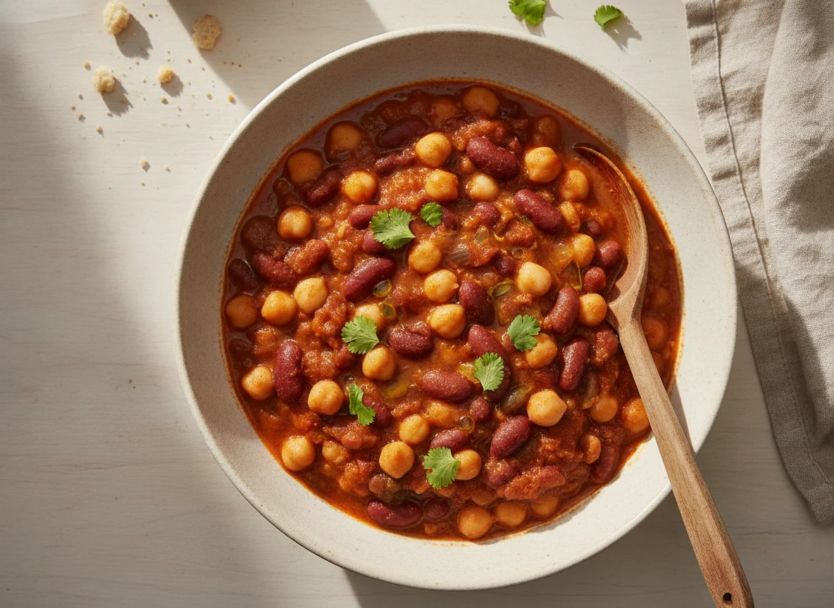 Mixed Bean and Chickpea Stew photo