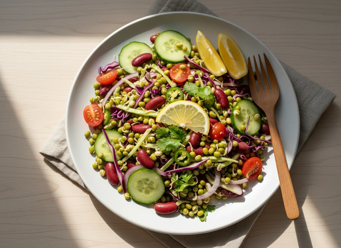 Mixed Bean and Sprout Salad photo