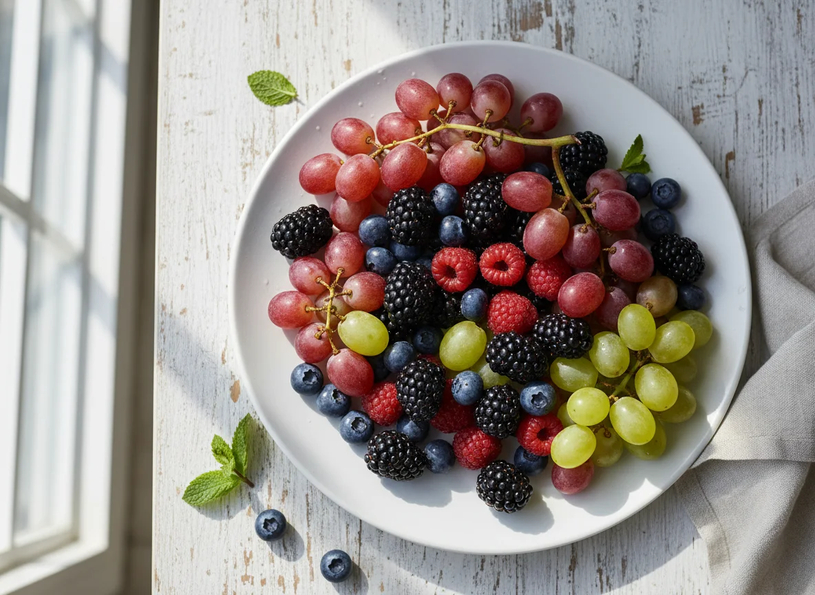 Mixed Berries and Grapes photo