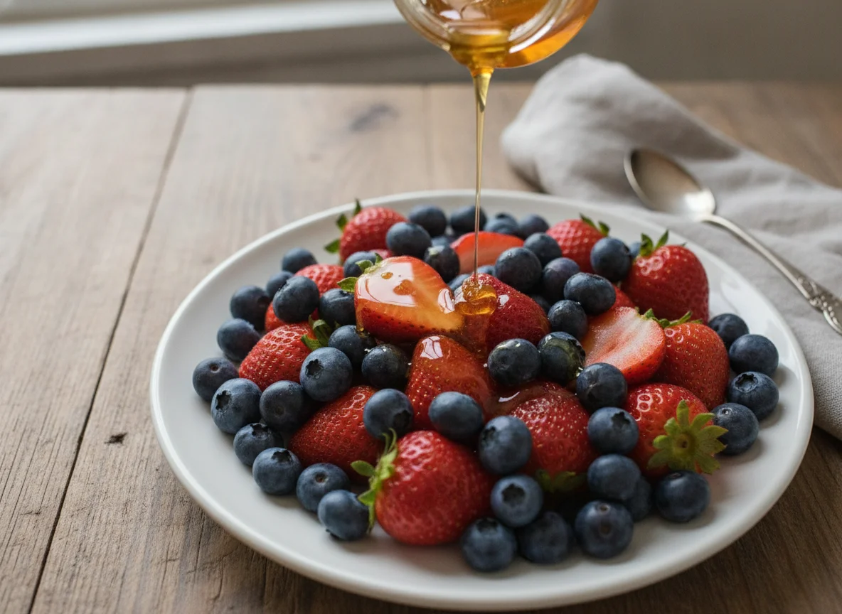 Mixed Berries with Honey photo