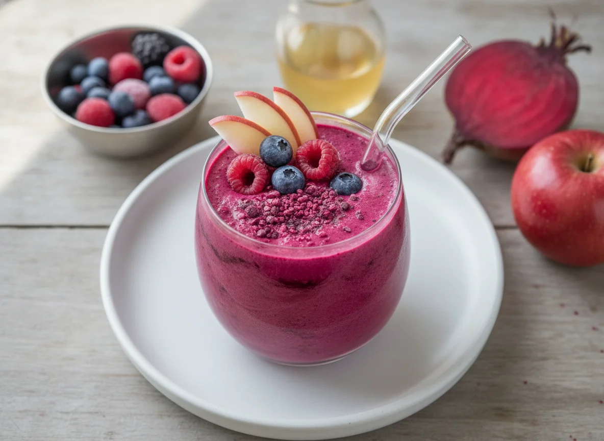 Mixed Berry and Beetroot Smoothie photo