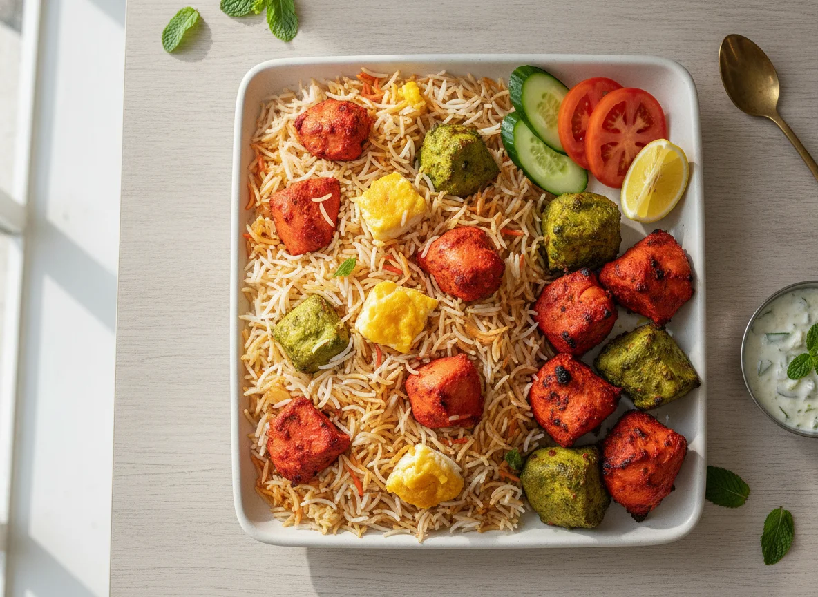 Mixed Biryani and Grilled Chicken Platter photo