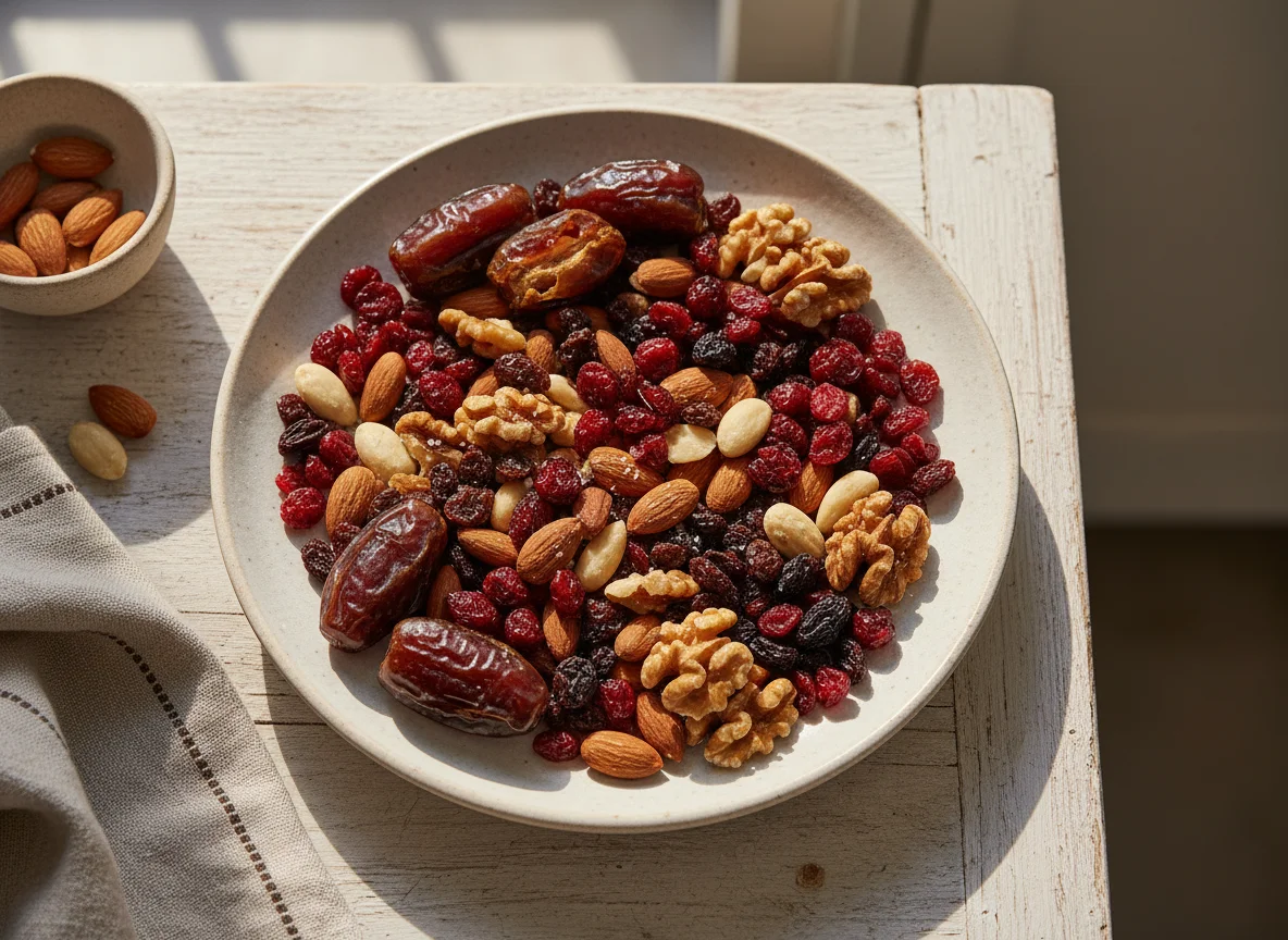 Mixed Dried Fruit and Nut Snack photo