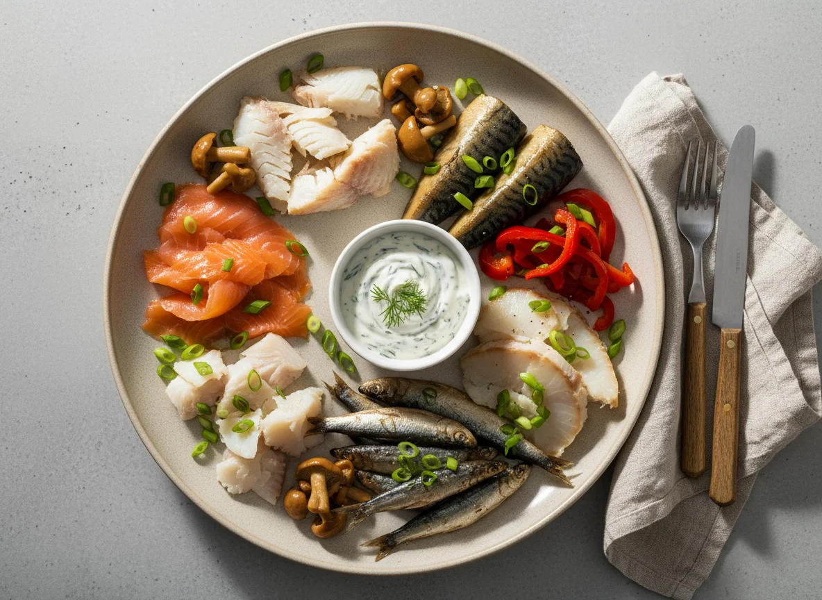 Mixed Fish Platter with Accompaniments photo