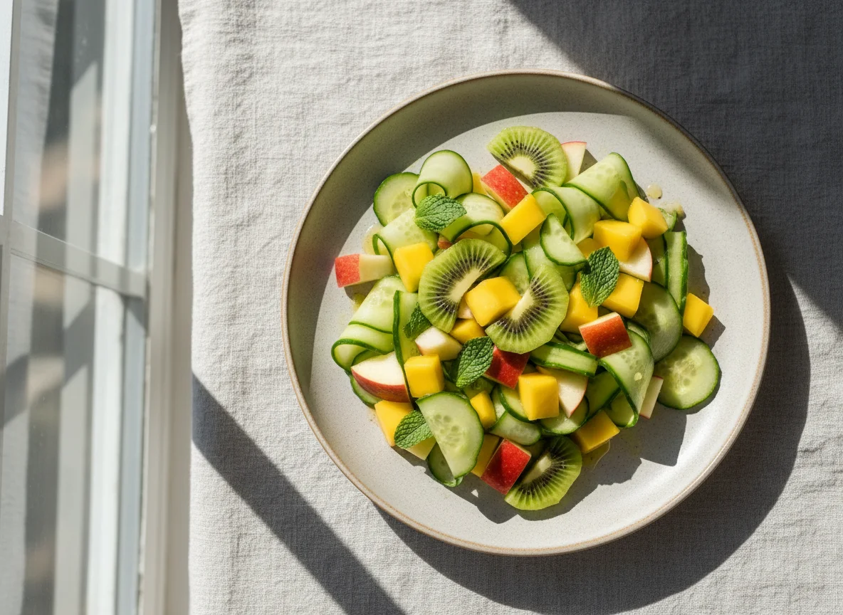 Mixed Fruit and Cucumber Salad photo