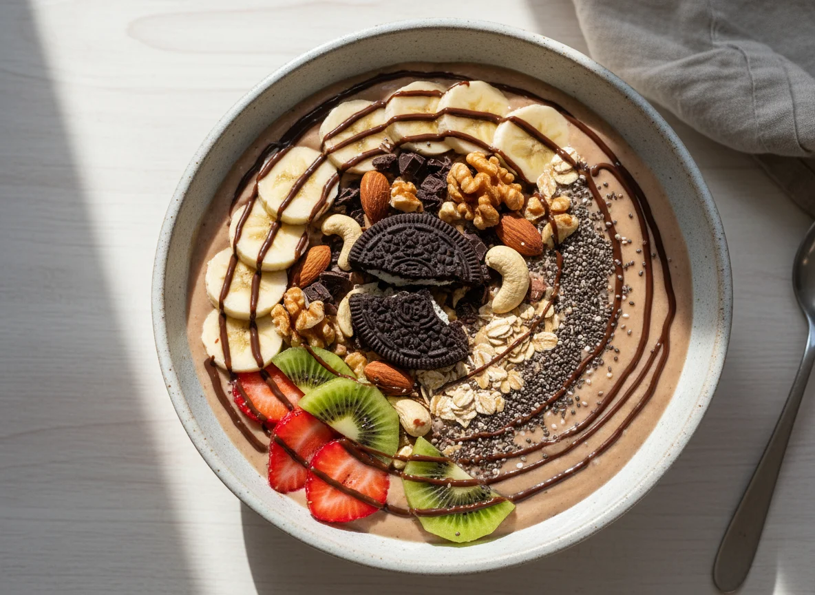 Mixed Fruit and Nut Smoothie Bowl photo