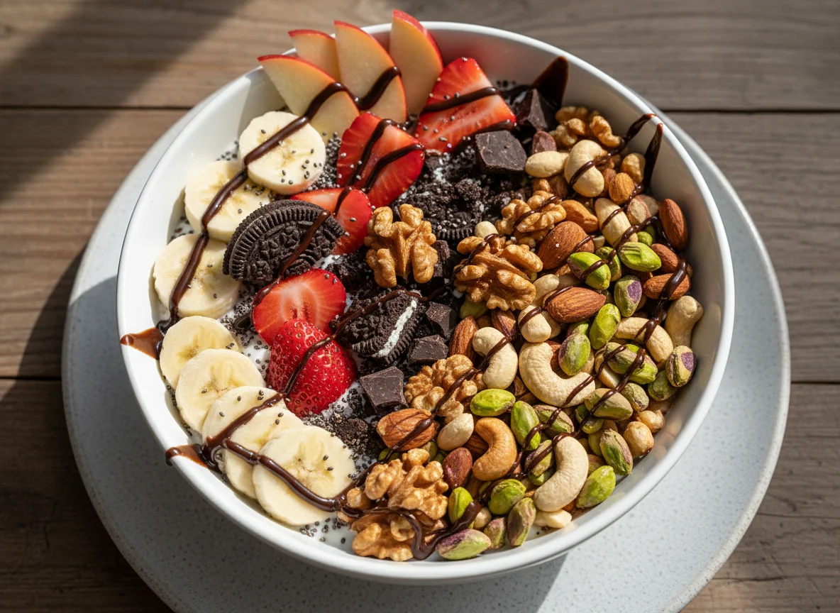 Mixed Fruit and Nut Yogurt Bowl photo