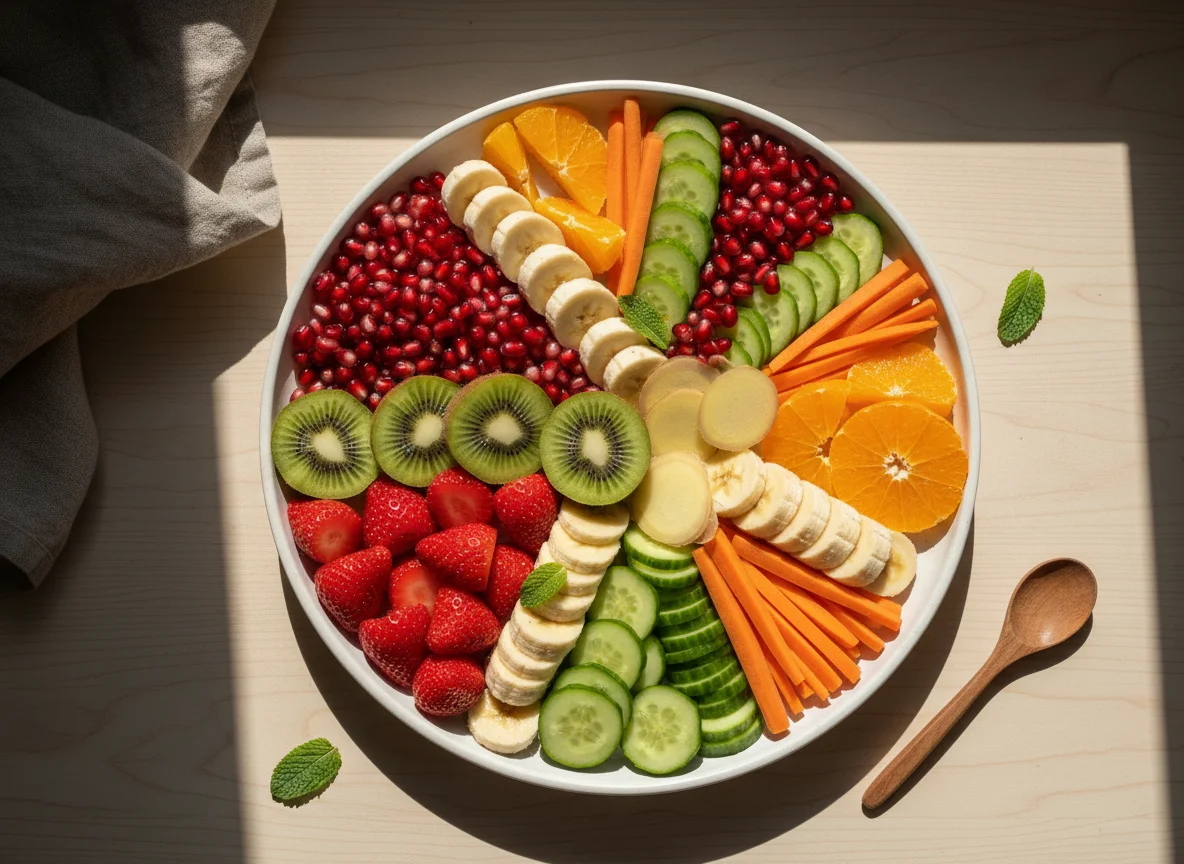 Mixed Fruit and Vegetable Platter photo