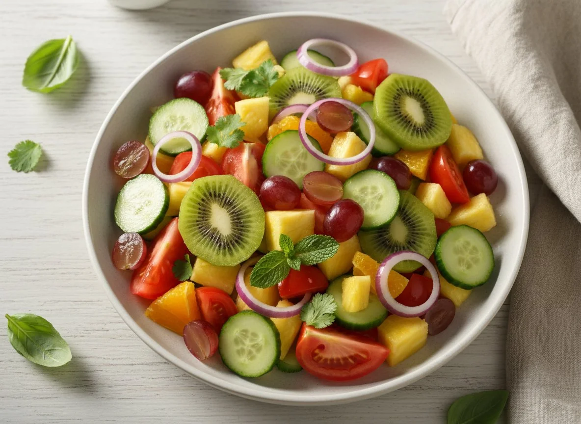 Mixed Fruit and Vegetable Salad photo