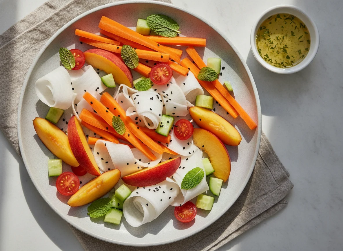 Mixed Fruit and Vegetable Snack photo