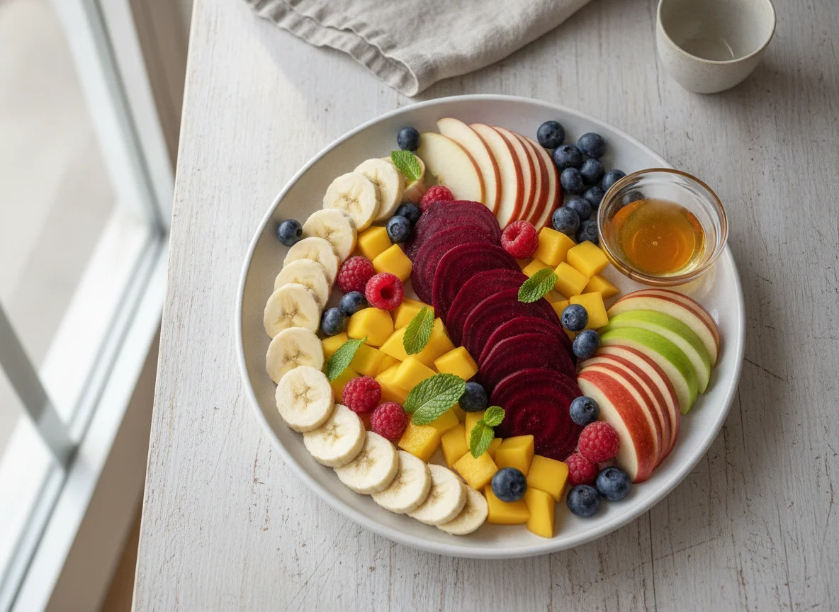 Mixed Fruit Platter with Beetroot photo