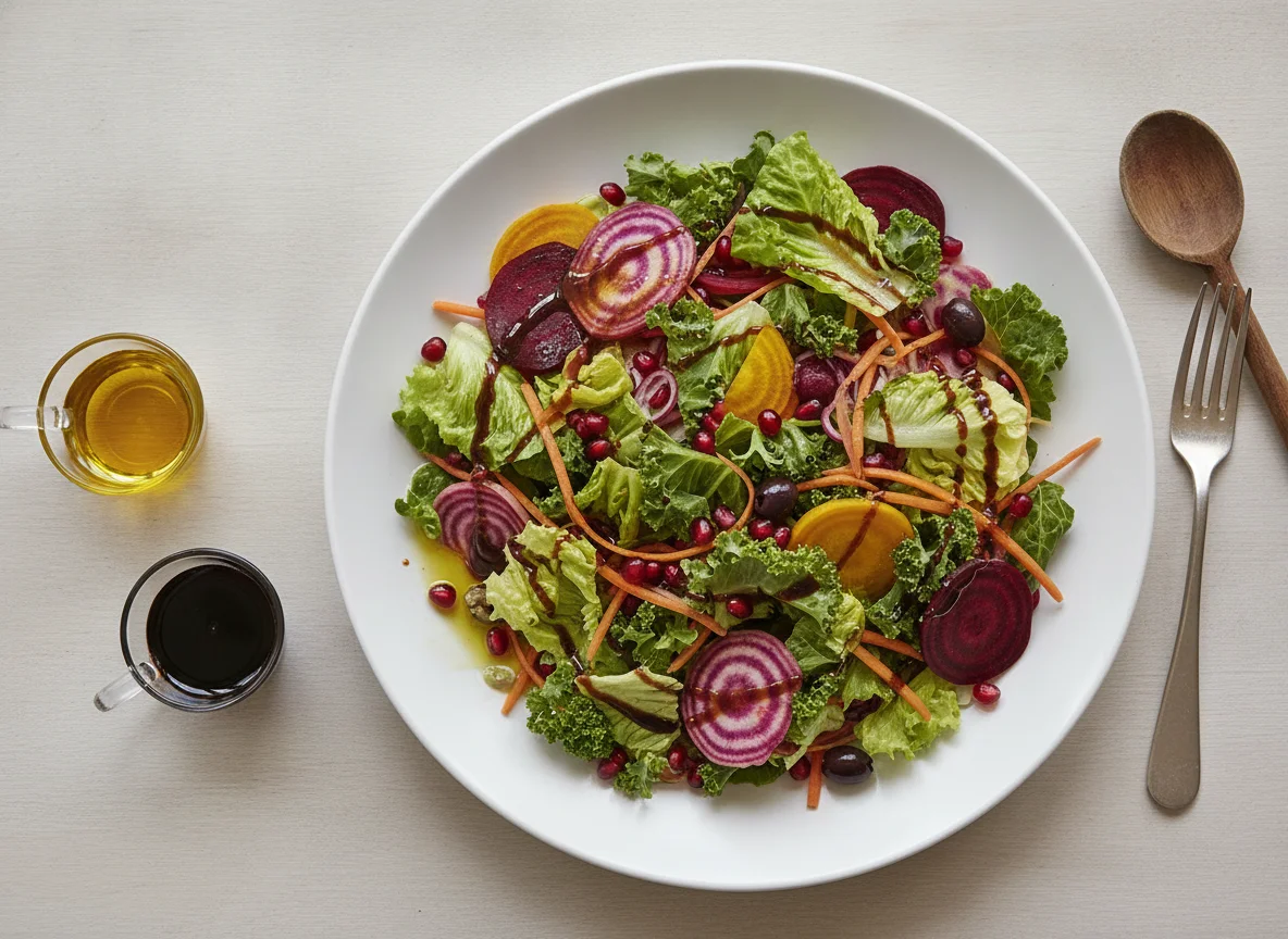 Mixed Garden Salad with Beetroot photo