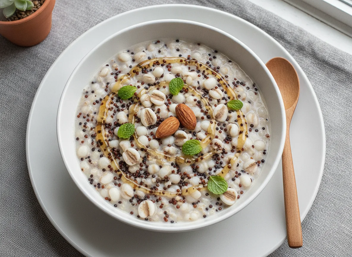 Mixed Grain Porridge with Job's Tears and Quinoa photo