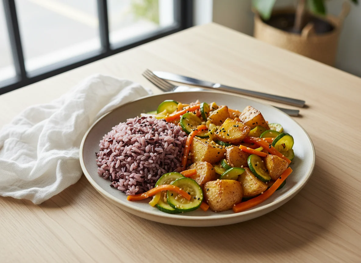 Mixed Grain Rice with Vegetables photo