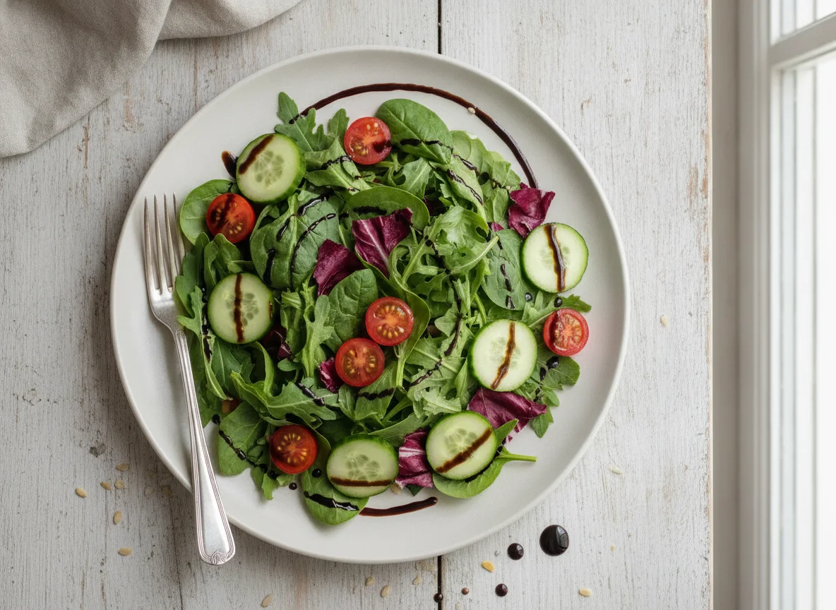 Mixed Green Salad with Balsamic Vinaigrette photo