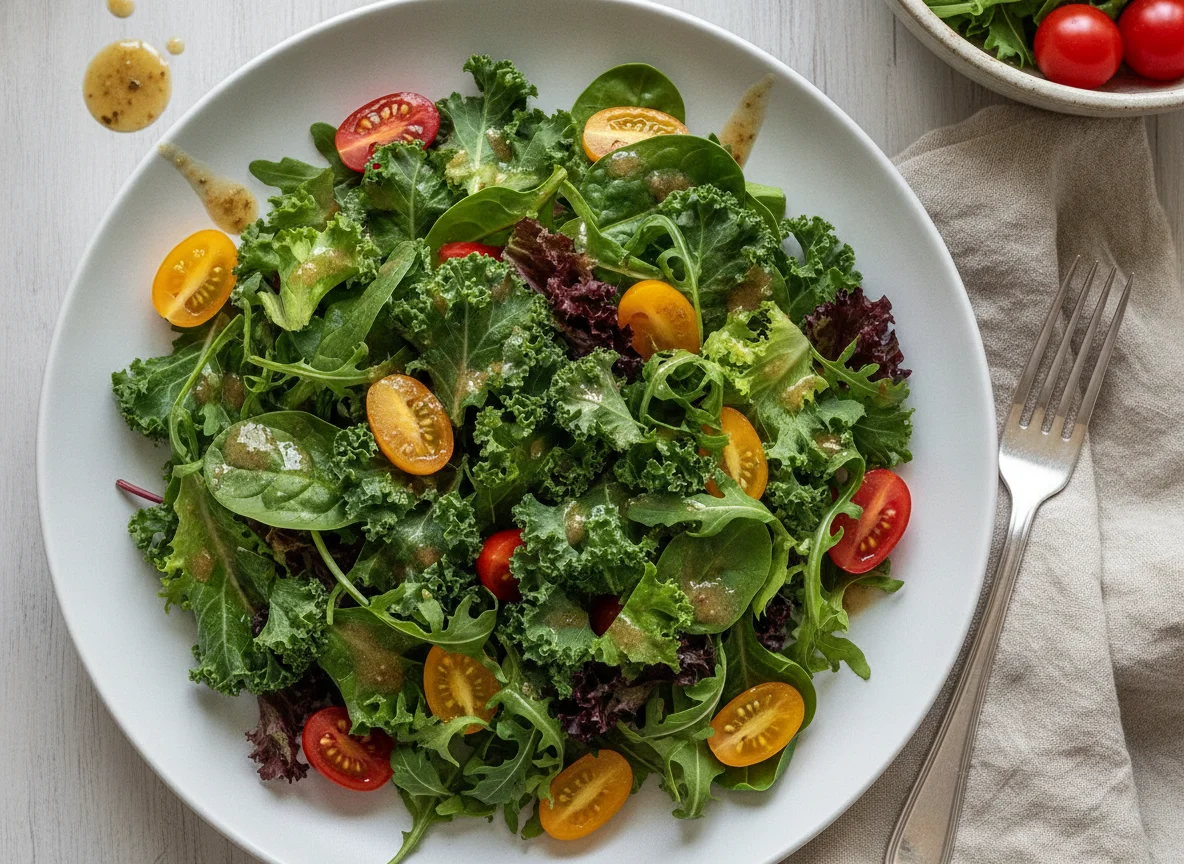 Mixed Green Salad with Vinaigrette photo