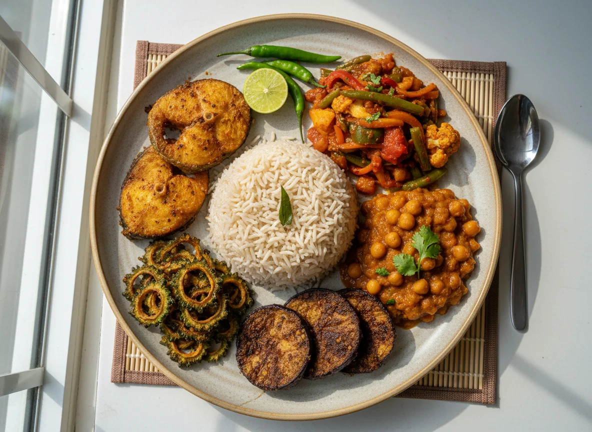 Mixed Indian/South Asian Meal photo