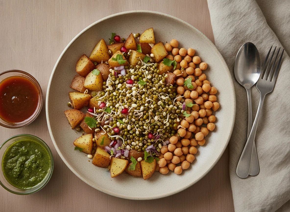 Mixed Ingredients for Chaat or Salad photo