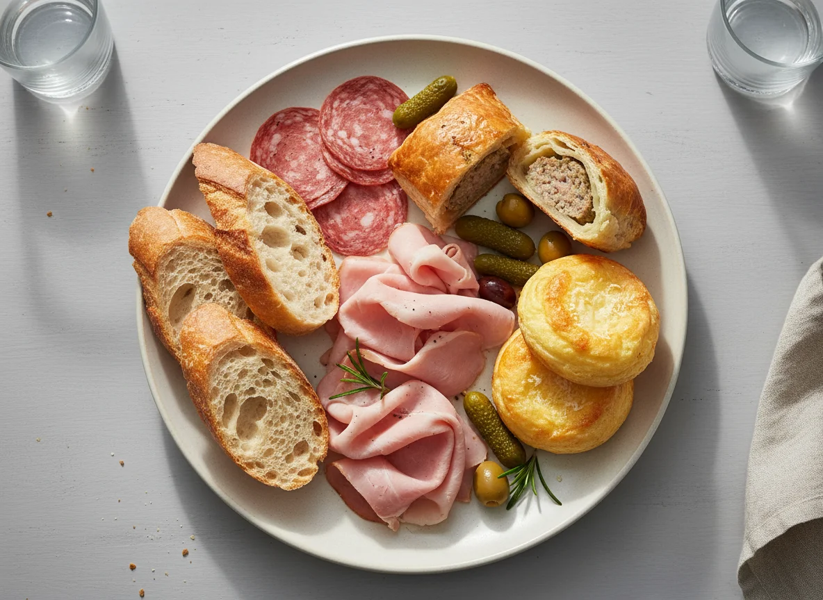 Mixed lunch plate photo