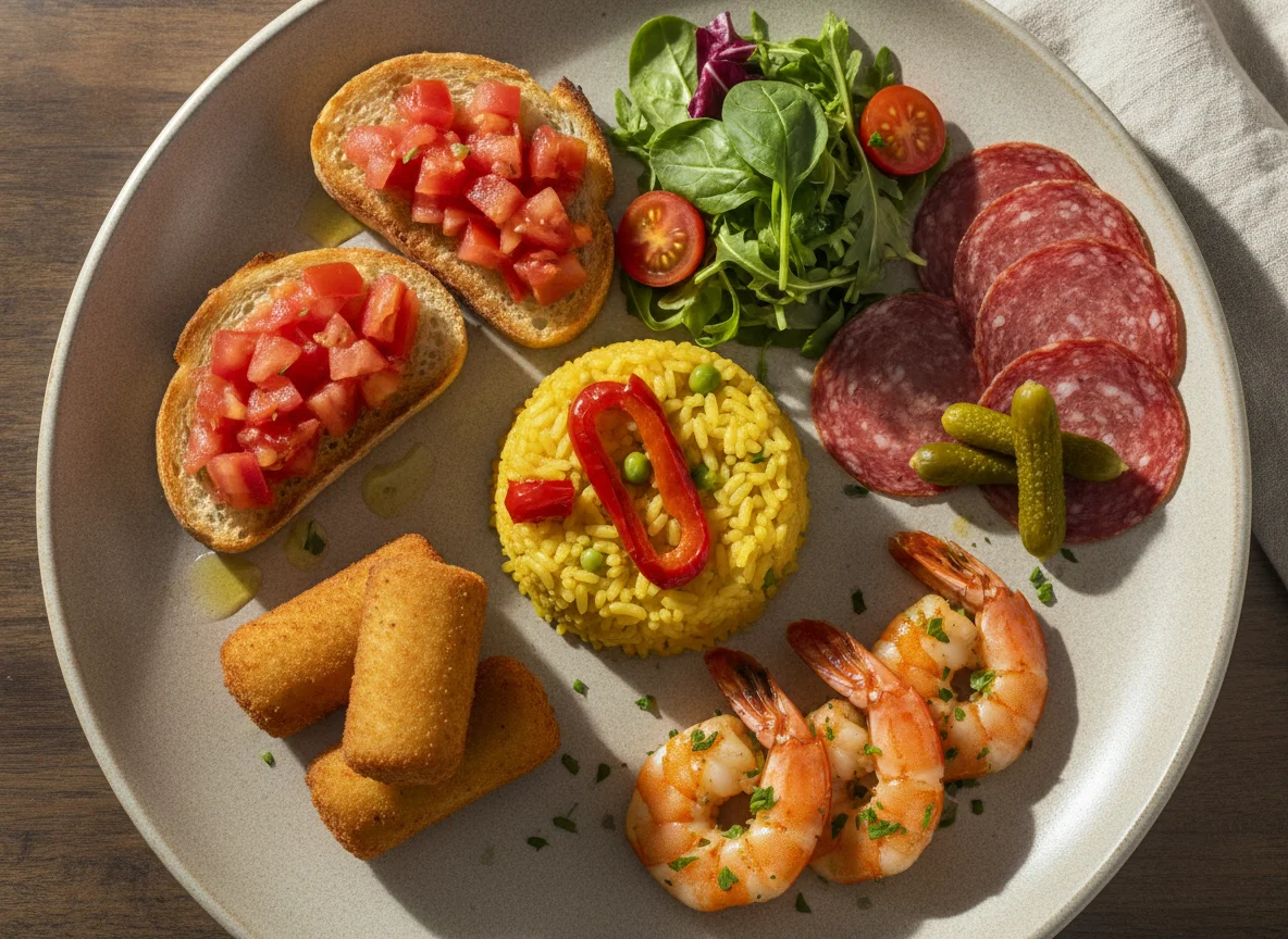 Mixed Mediterranean Tapas Platter photo
