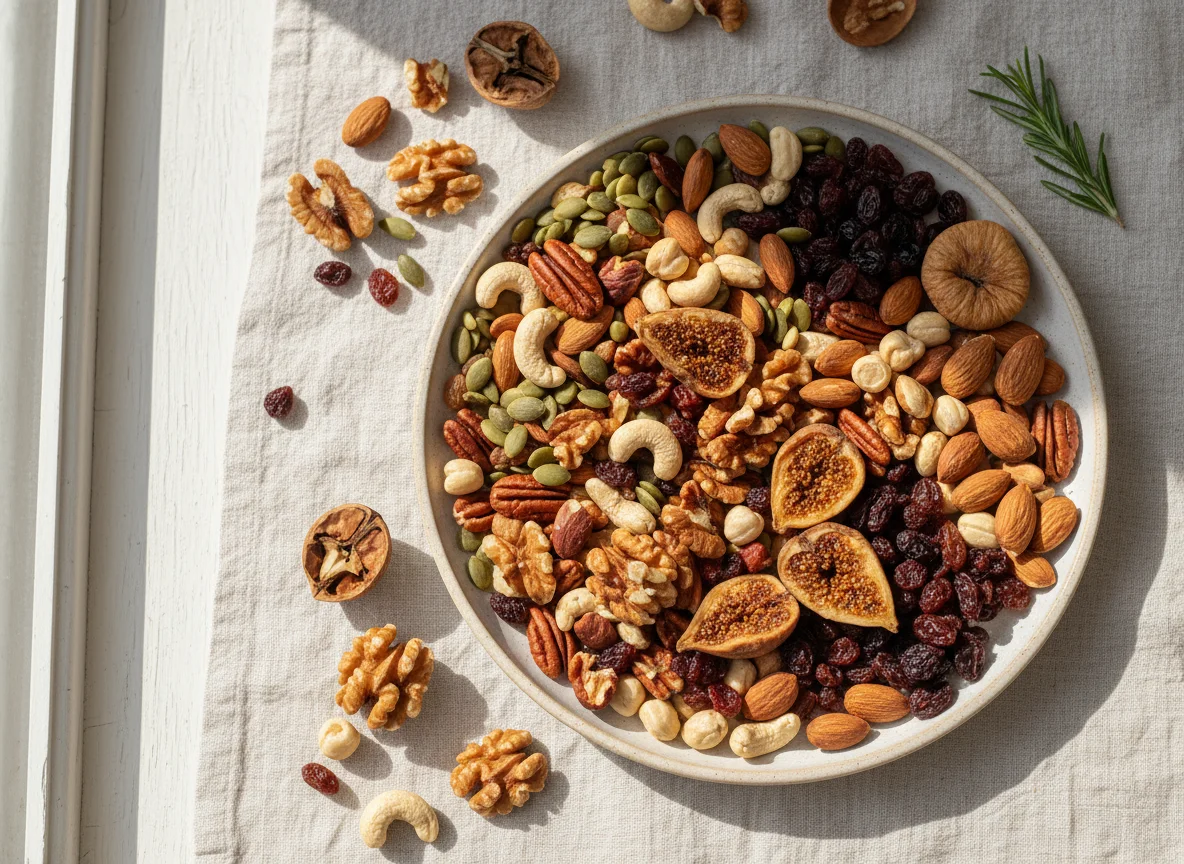 Mixed Nuts and Dried Figs photo