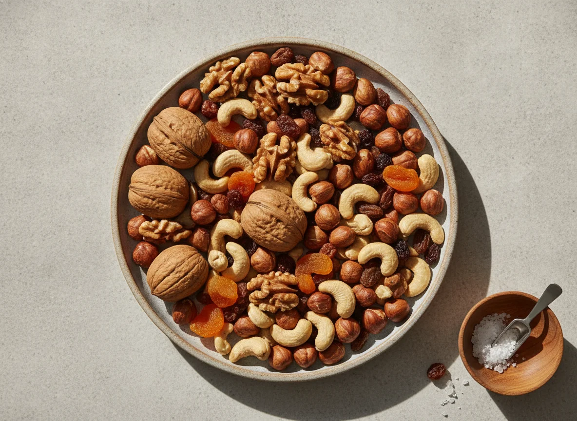 Mixed nuts snack photo