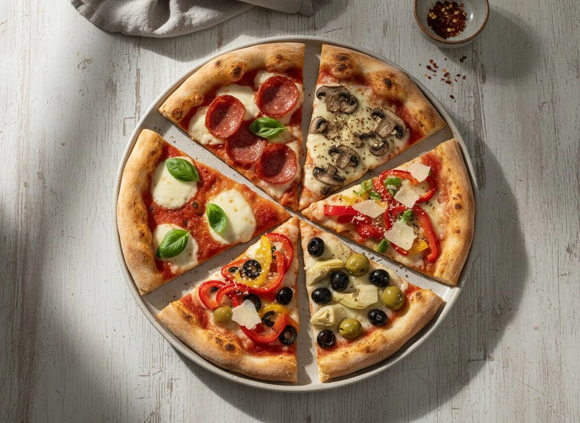 Mixed Pizza Slices photo
