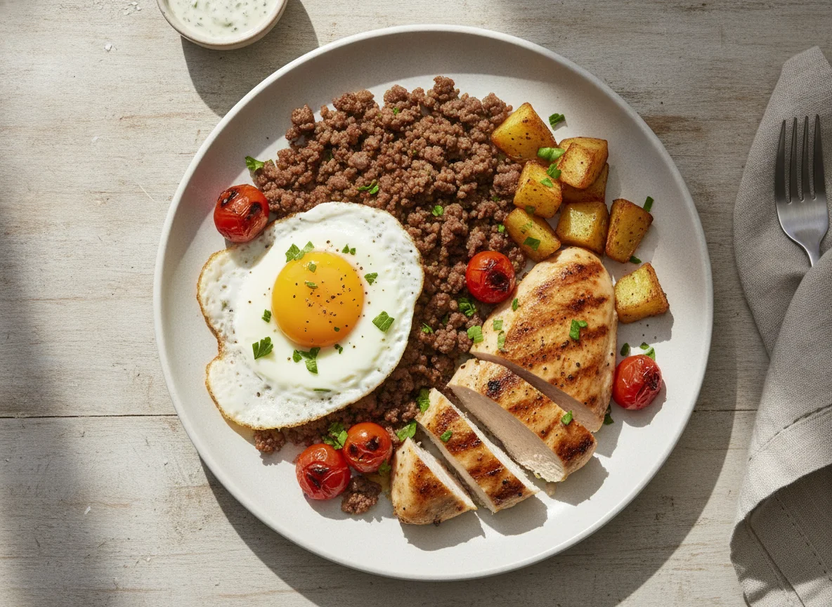 Mixed Protein Fry-up photo