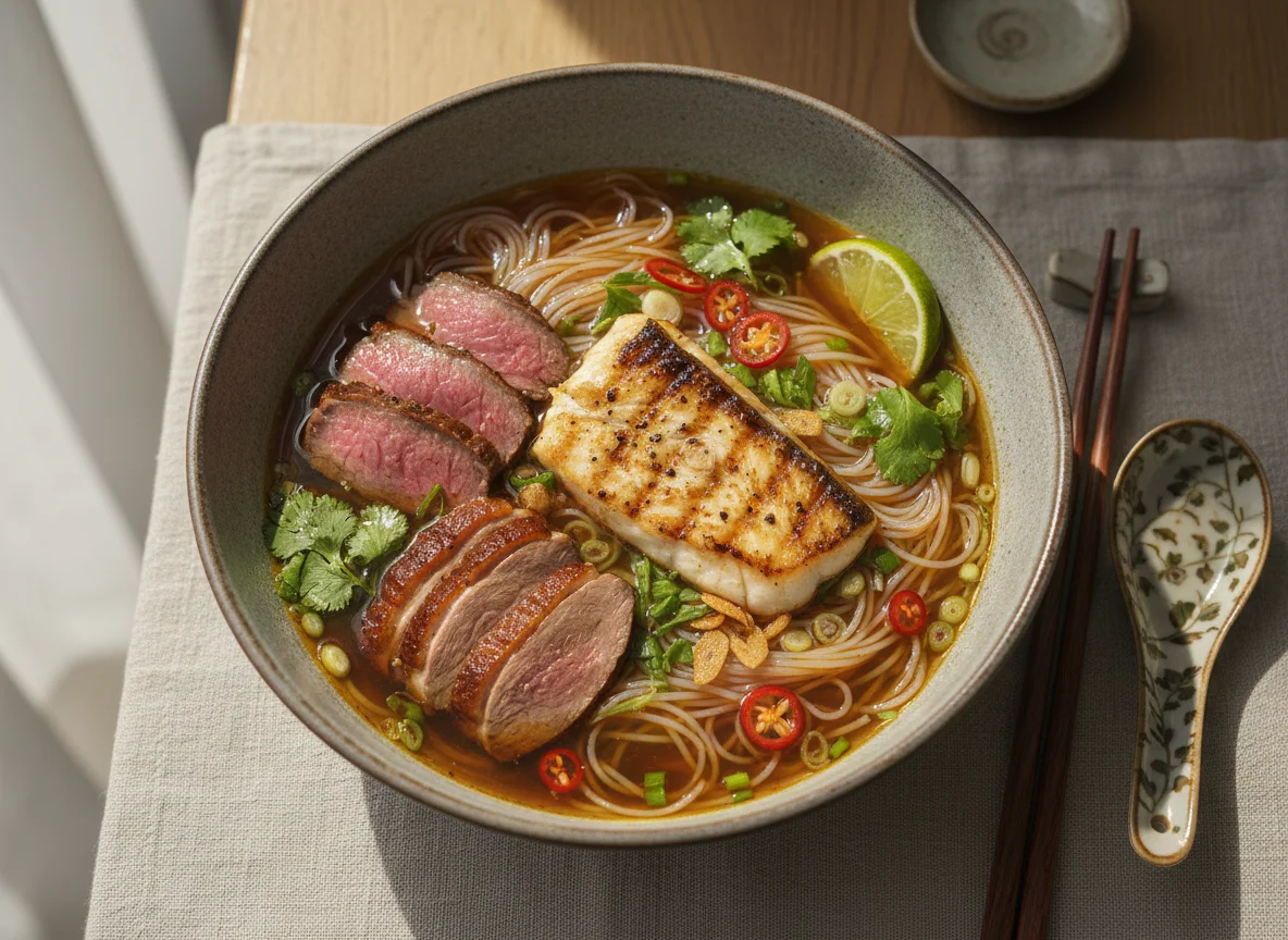 Mixed Protein Noodle Soup photo