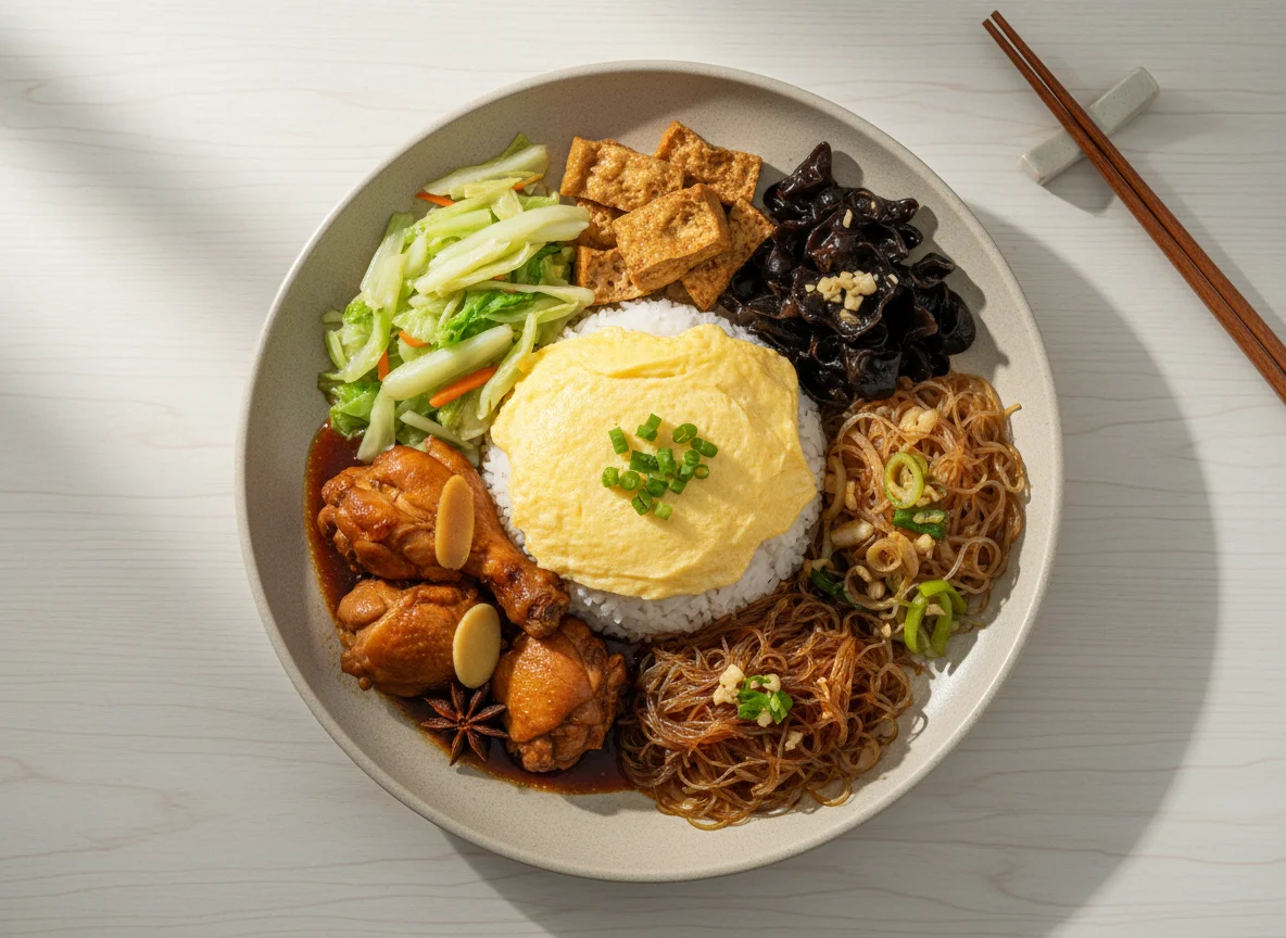 Mixed Rice with Omelette photo