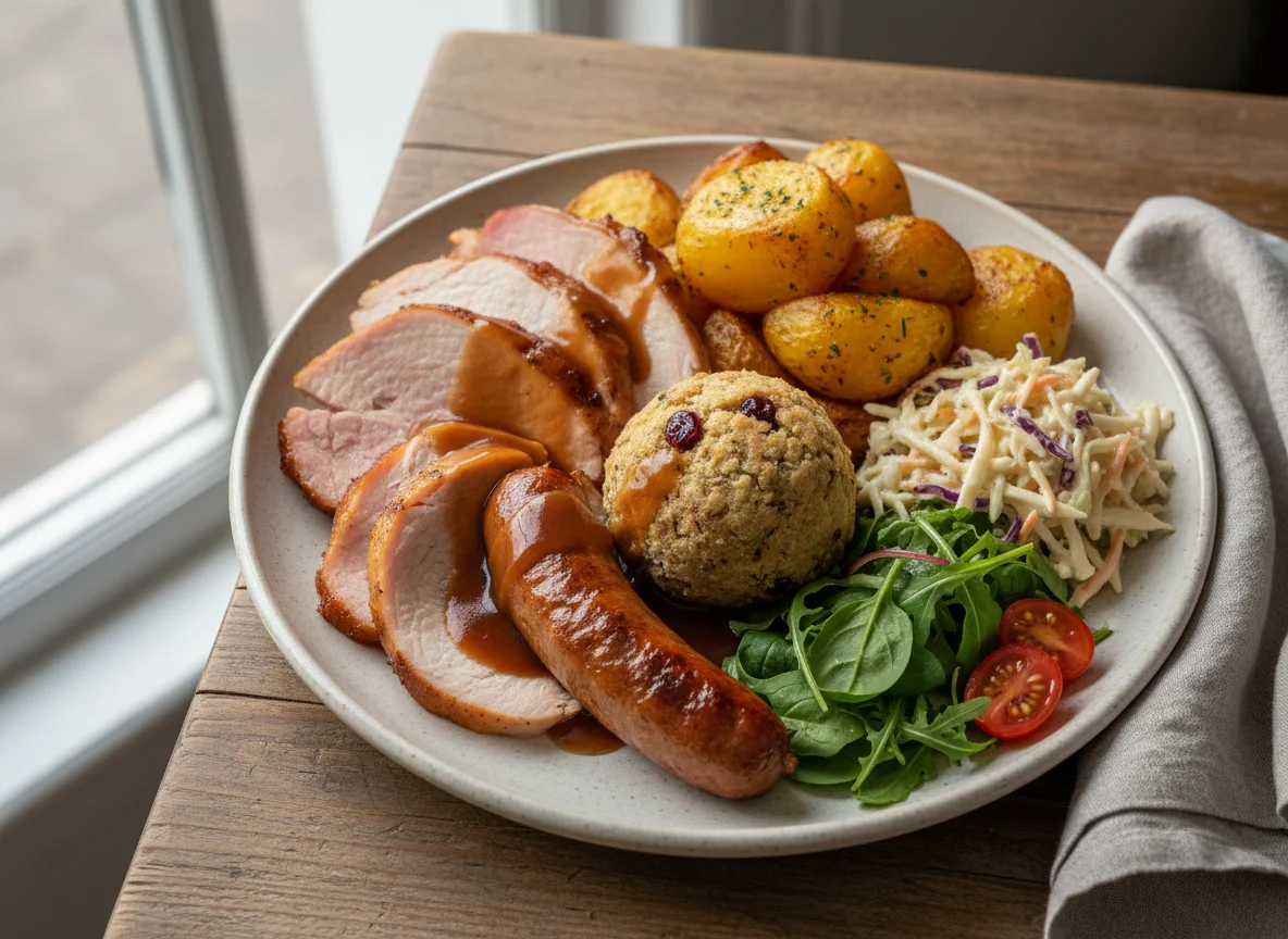 Mixed Roast Dinner Plate photo