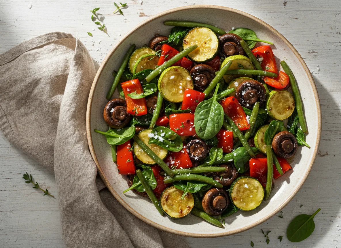 Mixed Roasted Vegetables with Coconut Oil photo