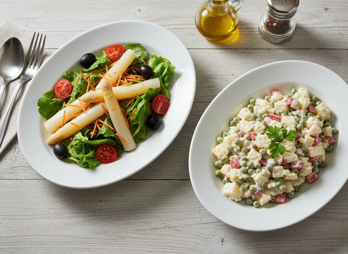 Mixed Salad and Russian Salad photo