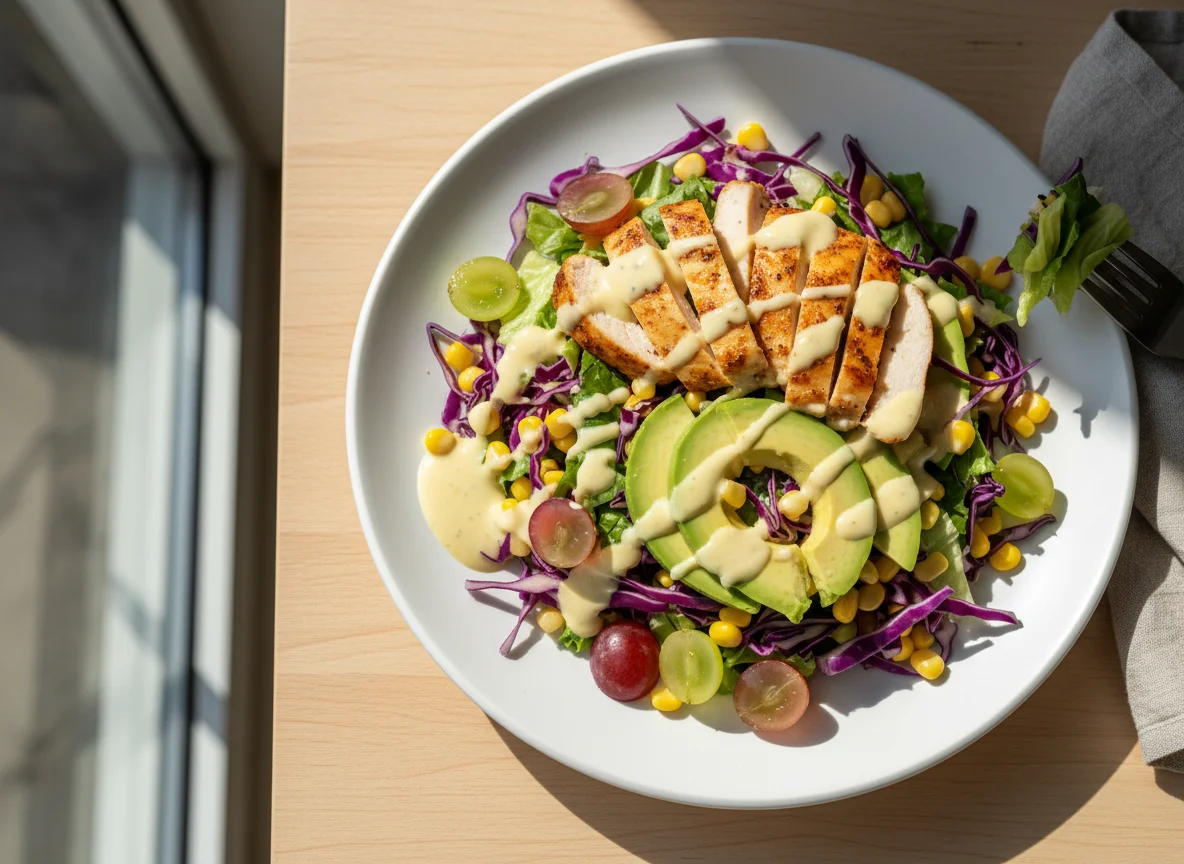 Mixed Salad with Creamy Dressing photo