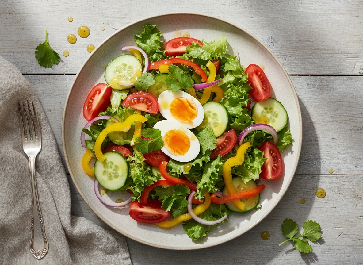 Mixed Salad with Egg photo