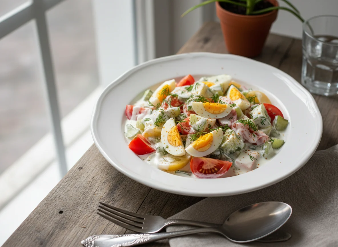 Mixed Salad with Kefir photo