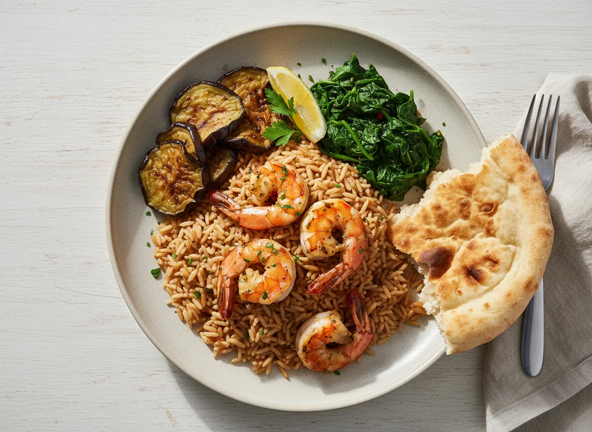 Mixed Seafood and Rice Plate photo