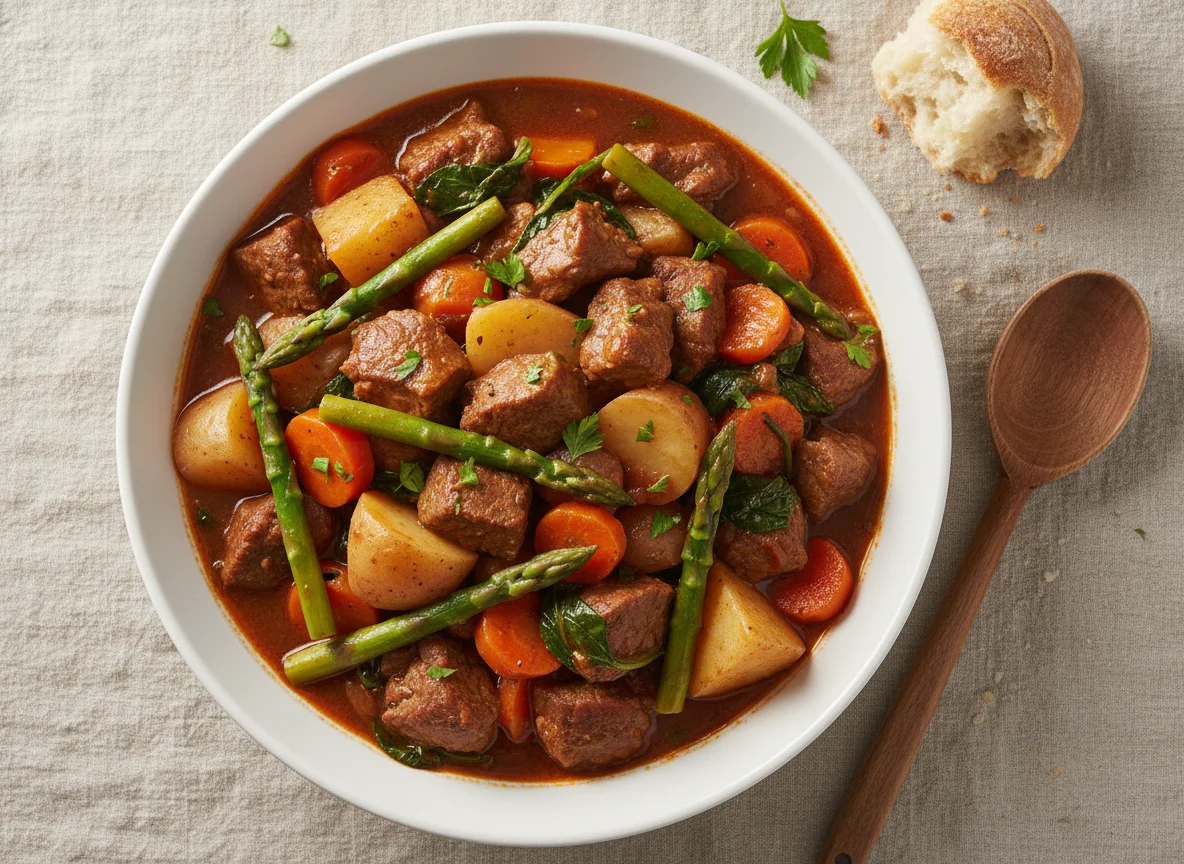 Mixed Stew with Vegetables and Potatoes photo