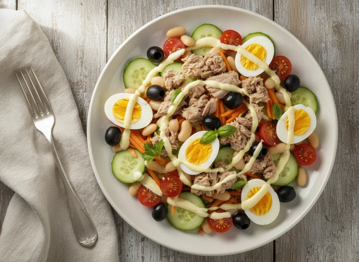 Mixed Tuna and Egg Salad photo