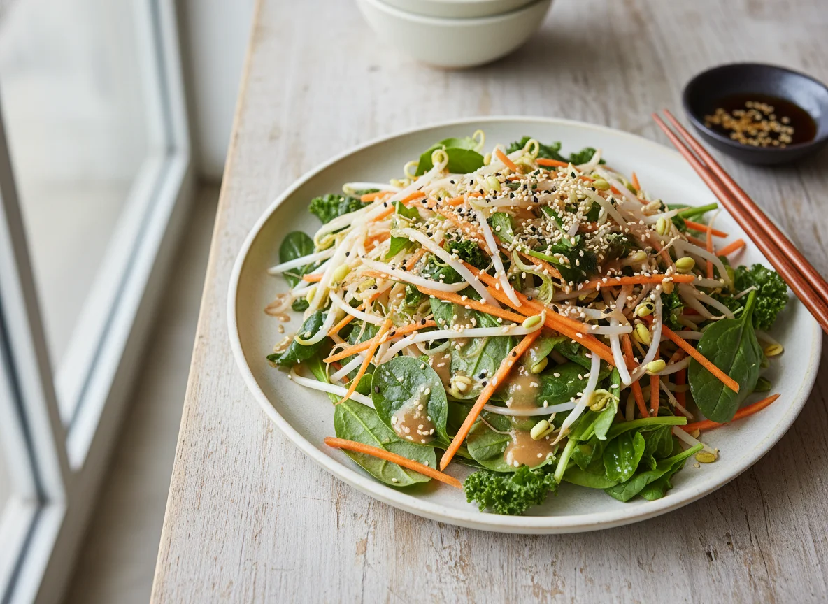 Mixed Vegetable and Bean Sprout Salad photo