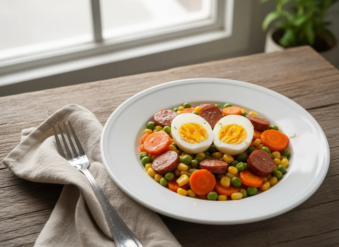 Mixed Vegetable and Egg Meal photo